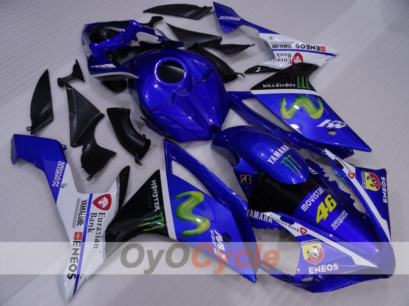 Spritzverkleidungssatz für die YZF-R1, Baujahr 07-08 - Blau, Weiß, Schwarz - Monster #OYO87905693 Hauptbild