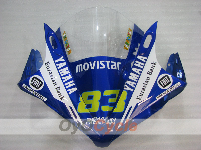 Spritzverkleidungssatz für die YZF-R1, Baujahr 07-08 - Blau, Weiß, Schwarz - Monster #OYO87905694