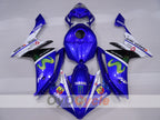 Spritzverkleidungssatz für die YZF-R1, Baujahr 07-08 - Blau, Weiß, Schwarz - Monster #OYO87905695