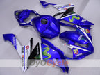 Spritzverkleidungssatz für die YZF-R1, Baujahr 07-08 - Blau, Weiß, Schwarz - Monster #OYO87905695