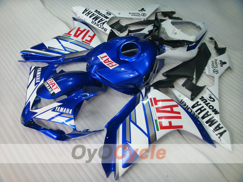 Spritzverkleidungssatz für die YZF-R1, Baujahr 07-08 - Blau, Weiß - FIAT #OYO87905696 Zweitbild