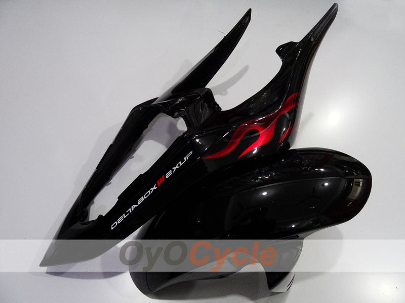Spritzverkleidungssatz für die YZF-R1, Baujahr 07-08 - Rot, Schwarz - Flamme #OYO87905697