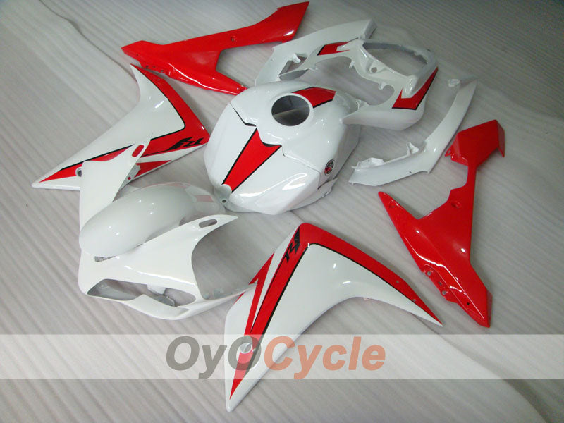 Spritzverkleidungssatz für die YZF-R1, Baujahr 07-08 - Rot, Weiß - Werksstil #OYO87905698