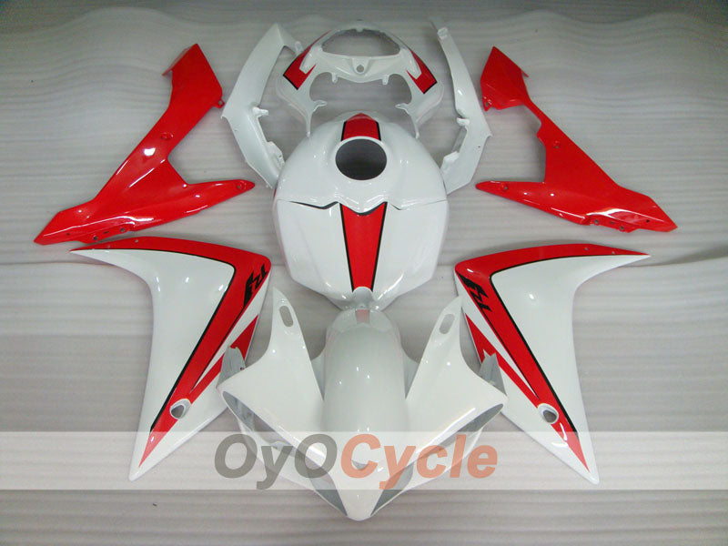 Spritzverkleidungssatz für die YZF-R1, Baujahr 07-08 - Rot, Weiß - Werksstil #OYO87905698
