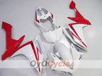 Spritzverkleidungssatz für die YZF-R1, Baujahr 07-08 - Rot, Weiß - Werksstil #OYO87905699