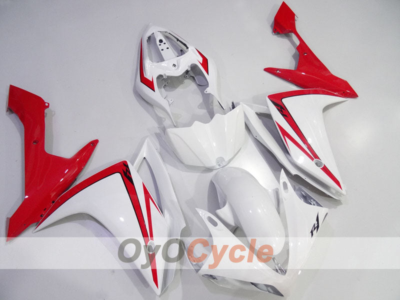Spritzverkleidungssatz für die YZF-R1, Baujahr 07-08 - Rot, Weiß - Werksstil #OYO87905699