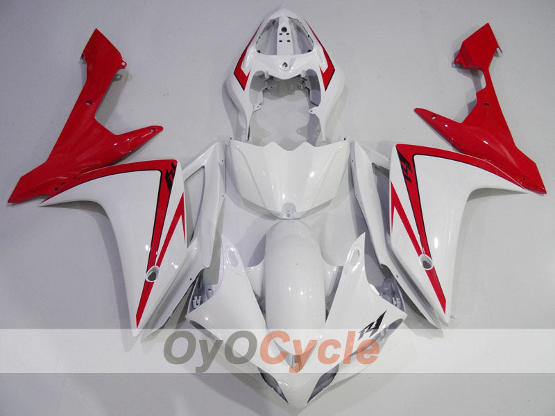 Spritzverkleidungssatz für die YZF-R1, Baujahr 07-08 - Rot, Weiß - Werksstil #OYO87905699