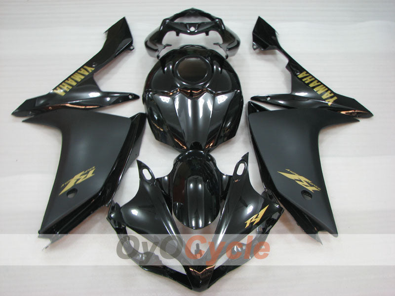 Spritzverkleidungssatz für die YZF-R1, Baujahr 07-08 - Schwarz, Matt - Werksstil #OYO87905702