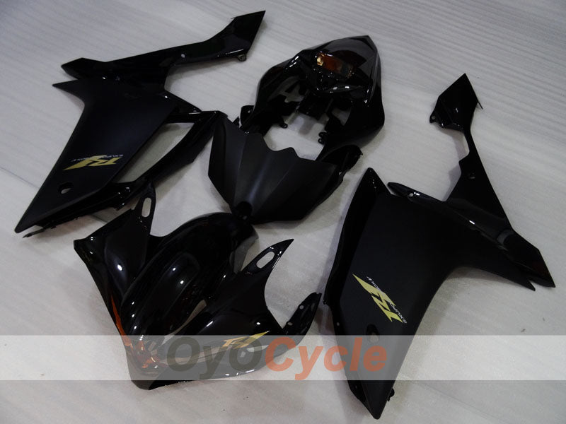 Spritzverkleidungssatz für die YZF-R1, Baujahr 07-08 - Schwarz, Matt - Werksstil #OYO87905703