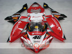 Spritzverkleidungssatz für die YZF-R1, Baujahr 07-08 - Rot, Weiß - Santander #OYO87905704