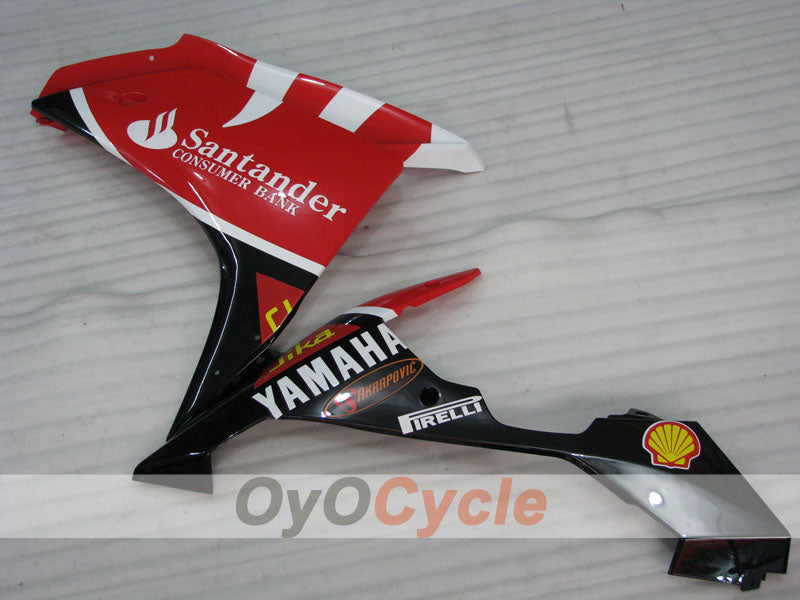 Spritzverkleidungssatz für die YZF-R1, Baujahr 07-08 - Rot, Weiß - Santander #OYO87905704
