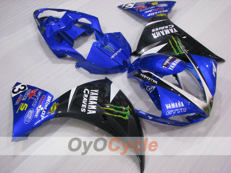 Einspritz-Verkleidungskit für YZF-R1 09-11 - Blau, Schwarz - Monster #OYO87905708 Hauptbild