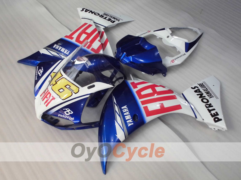Einspritz-Verkleidungskit für YZF-R1 09-11 - Blau, Weiß - FIAT #OYO87905711