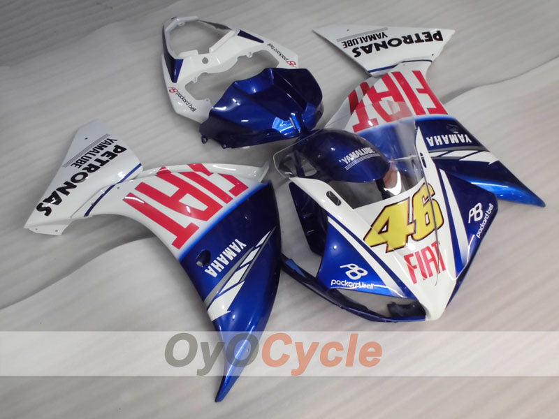 Einspritz-Verkleidungskit für YZF-R1 09-11 - Blau, Weiß - FIAT #OYO87905711