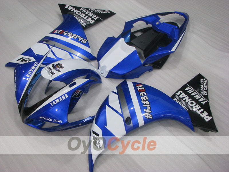 Einspritz-Verkleidungskit für YZF-R1 09-11 - Blau, Weiß - PETRONAS #OYO87905714
