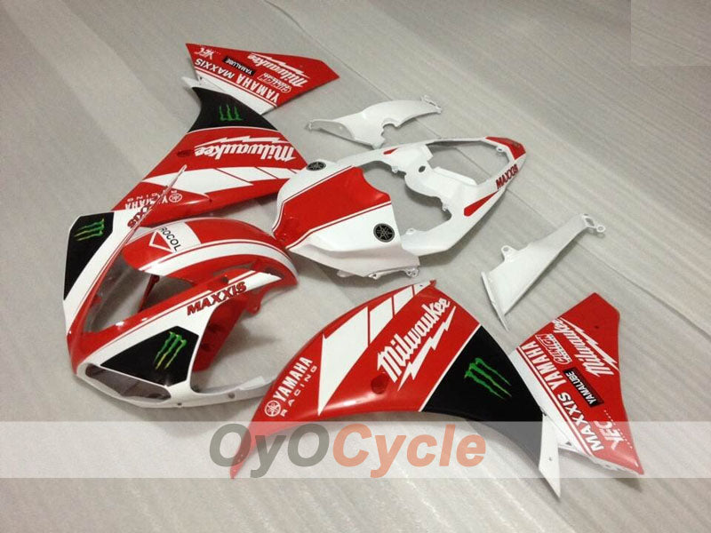 Einspritzverkleidungsset für 09-11 YZF-R1 - Rot, Weiß - Monster #OYO87905717 Hauptbild