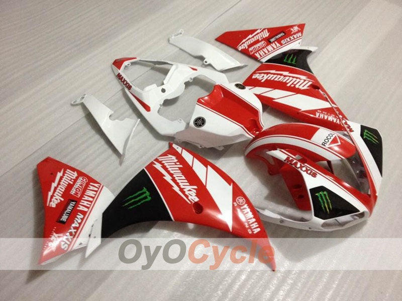 Einspritzverkleidungsset für 09-11 YZF-R1 - Rot, Weiß - Monster #OYO87905717
