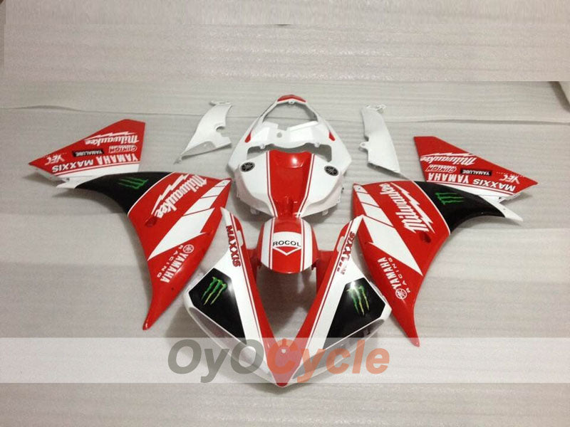 Einspritzverkleidungsset für 09-11 YZF-R1 - Rot, Weiß - Monster #OYO87905717 Zweitbild