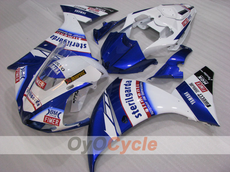 Einspritzverkleidungsset für 09-11 YZF-R1 - Blau, Weiß - Sterilgarda #OYO87905718