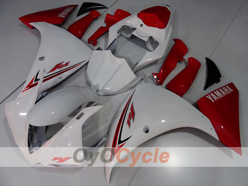 Einspritzverkleidungsset für 09-11 YZF-R1 - Rot, Weiß - Werksstil #OYO87905721