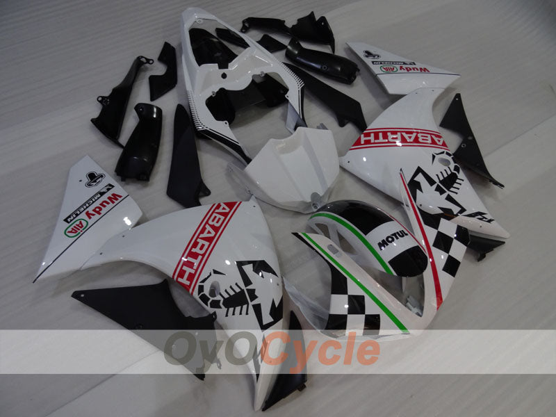 Einspritzverkleidungsset für 09-11 YZF-R1 - Schwarz, Perlweiß - ABARTH #OYO87905722