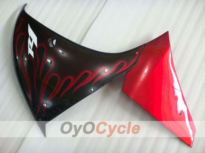 Einspritzverkleidungsset für 09-11 YZF-R1 - Rot, Schwarz - Flamme #OYO87905723