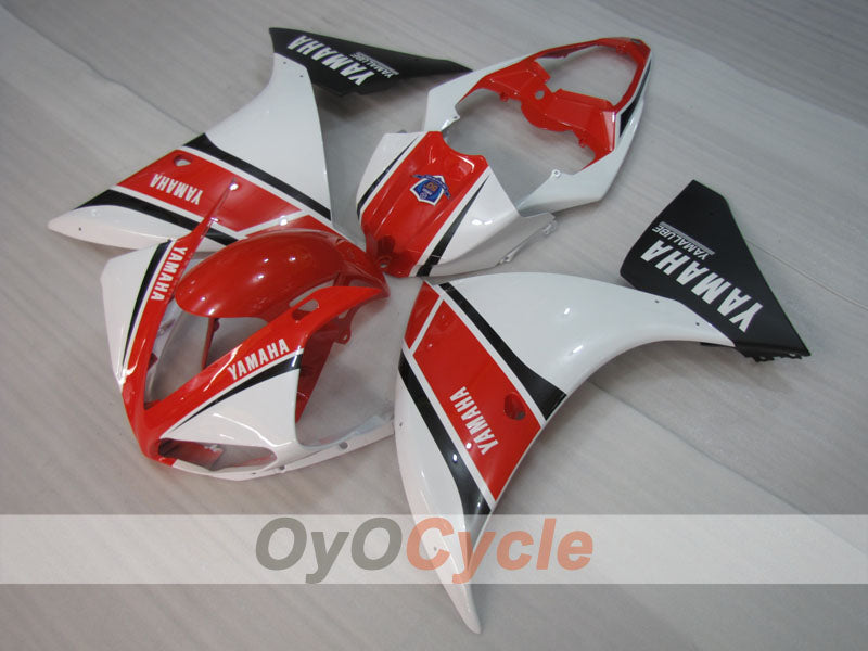 Einspritzverkleidungsset für 09-11 YZF-R1 - Rot, Weiß - Werksstil #OYO87905724