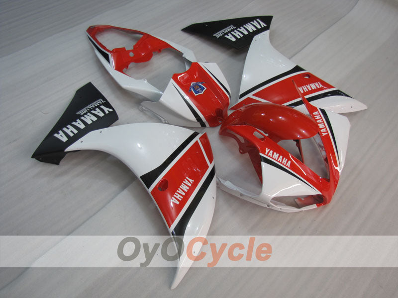 Einspritzverkleidungsset für 09-11 YZF-R1 - Rot, Weiß - Werksstil #OYO87905724