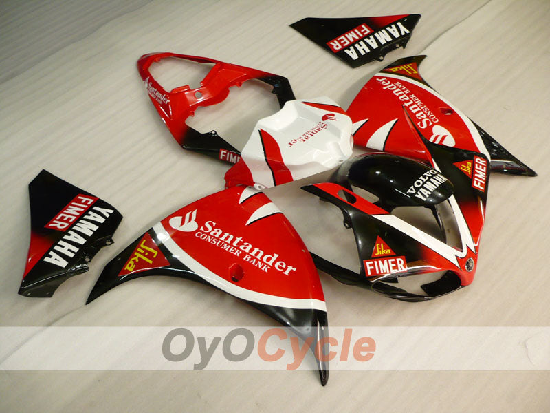 Einspritzverkleidungsset für 09-11 YZF-R1 - Rot, Schwarz - Werksstil #OYO87905726