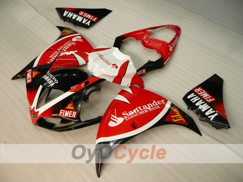 Einspritzverkleidungsset für 09-11 YZF-R1 - Rot, Schwarz - Werksstil #OYO87905726