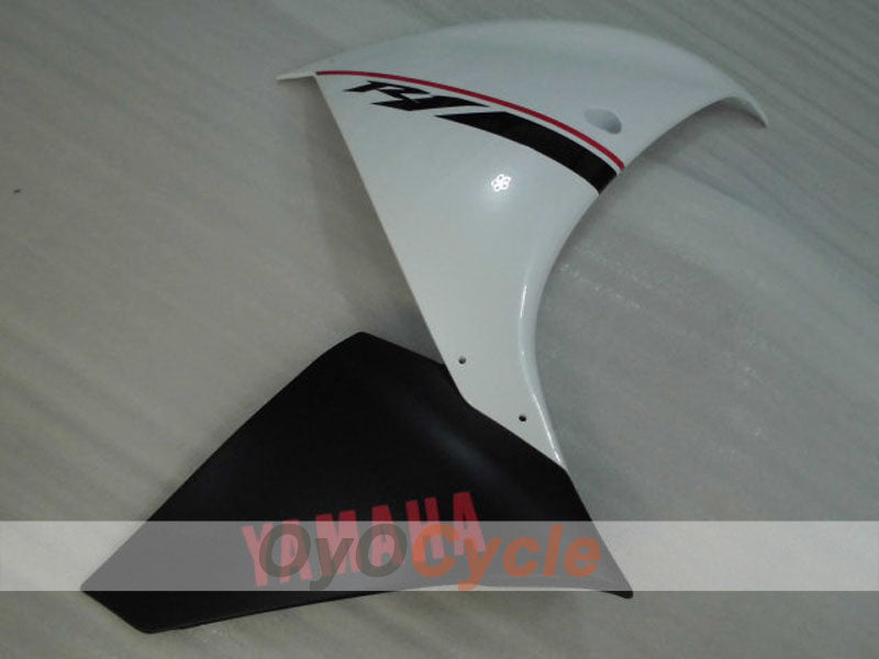 Einspritzverkleidungsset für 12-14 YZF-R1 - Weiß, Schwarz - Werksstil #OYO87905727