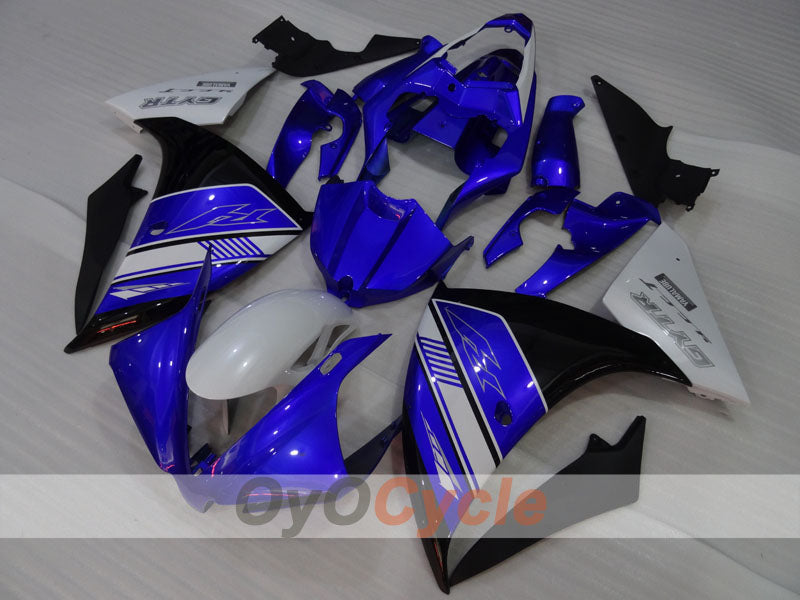 Einspritzverkleidungsset für 12-14 YZF-R1 - Blau, Weiß, Schwarz - GYTR #OYO87905728