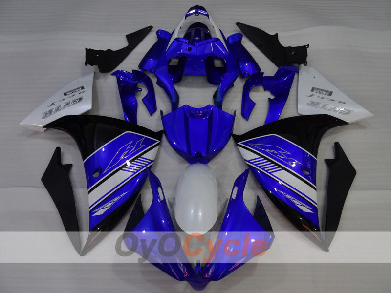 Einspritzverkleidungsset für 12-14 YZF-R1 - Blau, Weiß, Schwarz - GYTR #OYO87905728