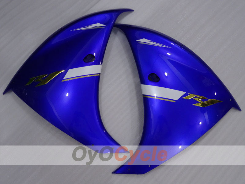 Einspritzverkleidungsset für 12-14 YZF-R1 - Blau, Weiß - Werksstil #OYO87905729