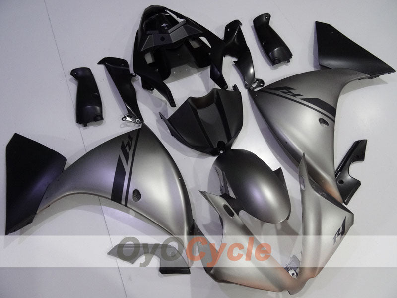 Einspritzverkleidungssatz für YZF-R1 12-14 - Schwarz, Grau, Matt - Werksstil #OYO87905730