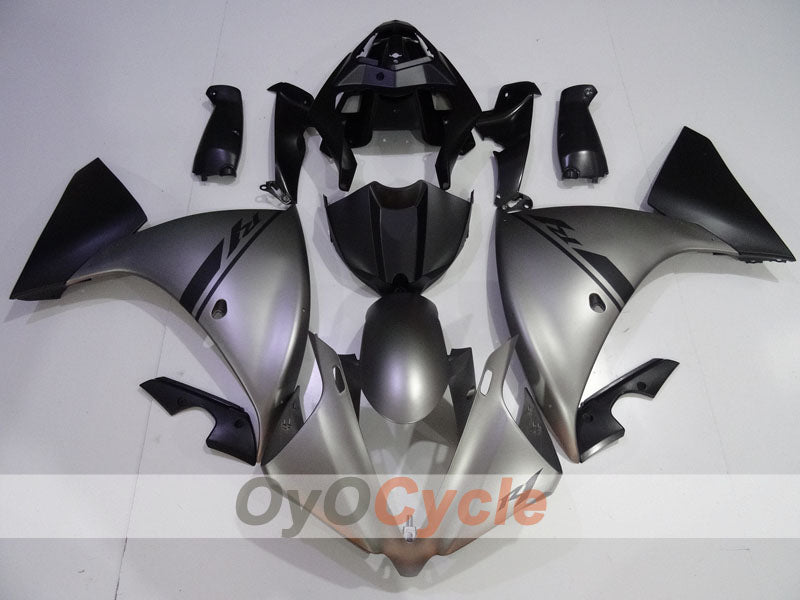 Einspritzverkleidungssatz für YZF-R1 12-14 - Schwarz, Grau, Matt - Werksstil #OYO87905730