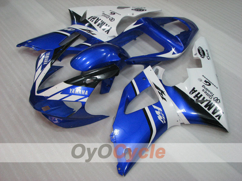 Einspritzverkleidungssatz für YZF-R1 00-01 - Blau, Weiß - Sun #OYO87905731
