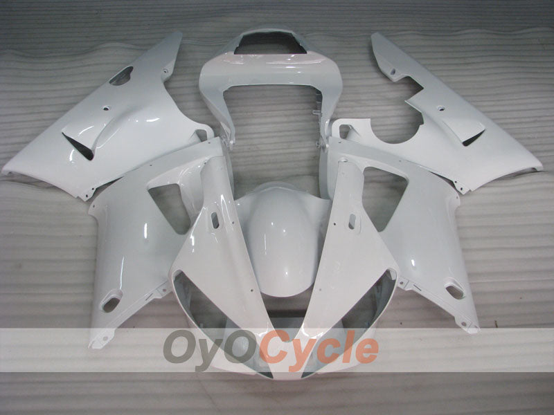 Einspritzverkleidungssatz für YZF-R1 00-01 - Weiß - Ohne Aufkleber / Dekor, Werksstil #OYO87905734