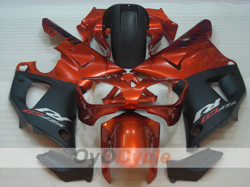 Einspritzverkleidungssatz für YZF-R1 00-01 - Orange, Schwarz, Matt - Werksstil #OYO87905737 Zweitbild