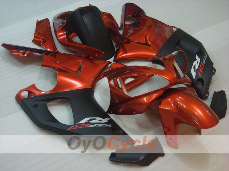 Einspritzverkleidungssatz für YZF-R1 00-01 - Orange, Schwarz, Matt - Werksstil #OYO87905737 Hauptbild