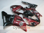 Einspritzverkleidungssatz für YZF-R1 00-01 - Weinrot, Schwarz - Werksstil #OYO87905738