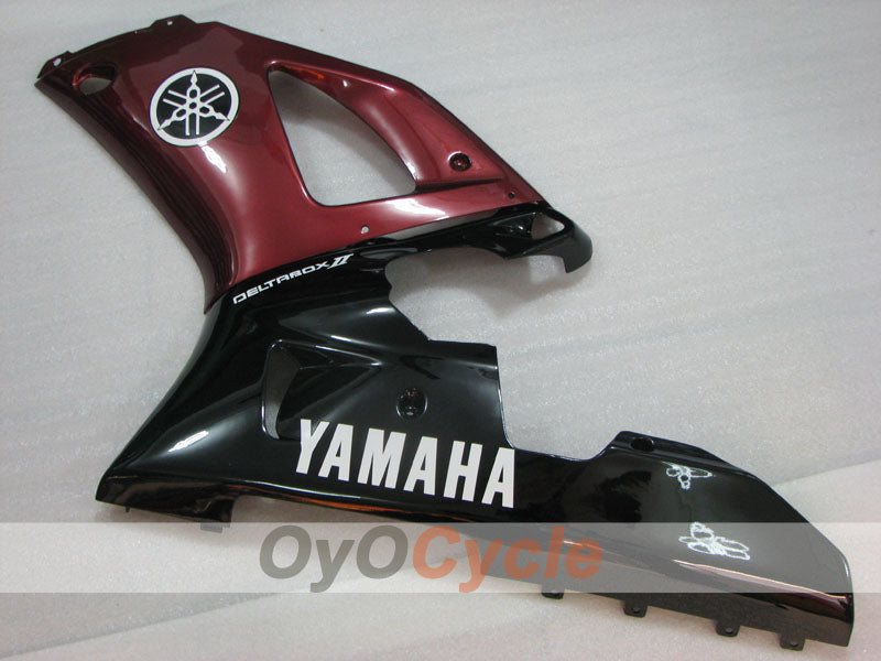 Einspritzverkleidungssatz für YZF-R1 00-01 - Weinrot, Schwarz - Werksstil #OYO87905738
