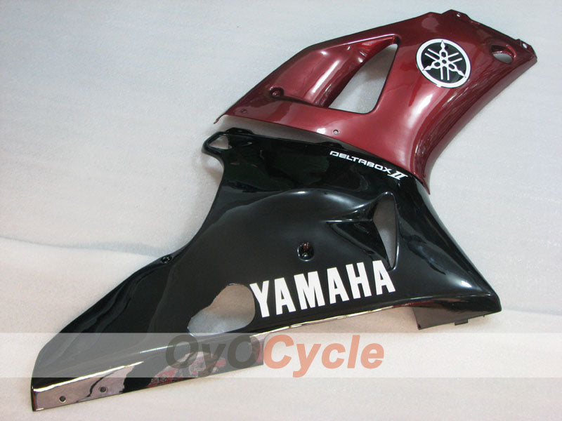 Einspritzverkleidungssatz für YZF-R1 00-01 - Weinrot, Schwarz - Werksstil #OYO87905738