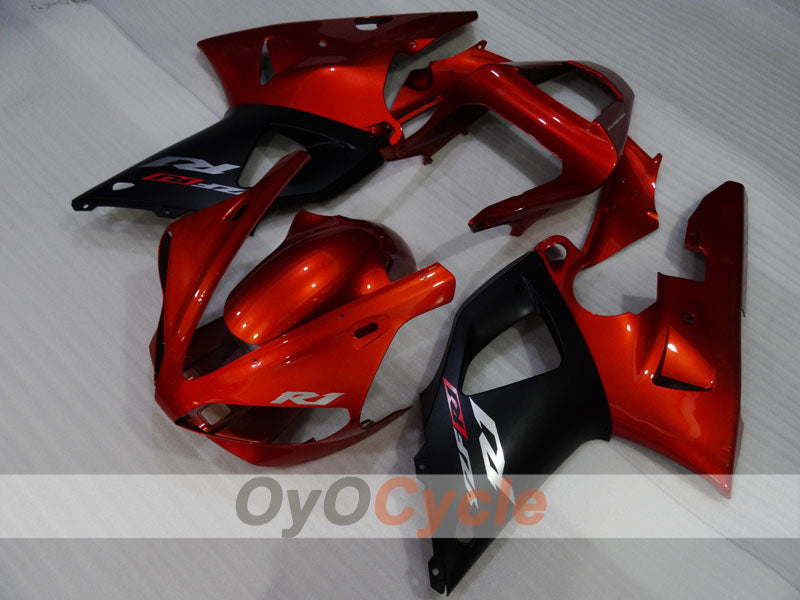 Einspritzverkleidungssatz für YZF-R1 00-01 - Orange, Schwarz - Werksstil #OYO87905739