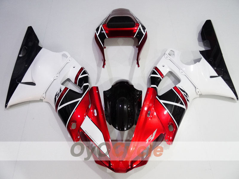 Einspritzverkleidungssatz für YZF-R1 00-01 - Rot, Weiß, Schwarz - Werksstil #OYO87905741