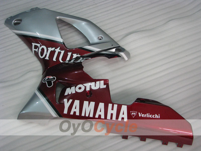 Verkleidungssatz für Einspritzmodelle der YZF-R1, Baujahr 00-01 - Rot, Silber - Fortuna #OYO87905742