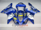 Verkleidungssatz für Einspritzmodelle der YZF-R1, Baujahr 00-01 - Blau, Weiß - GO!!!!!!!, MOTUL #OYO87905743