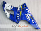 Verkleidungssatz für Einspritzmodelle der YZF-R1, Baujahr 00-01 - Blau, Weiß - GO!!!!!!!, MOTUL #OYO87905743