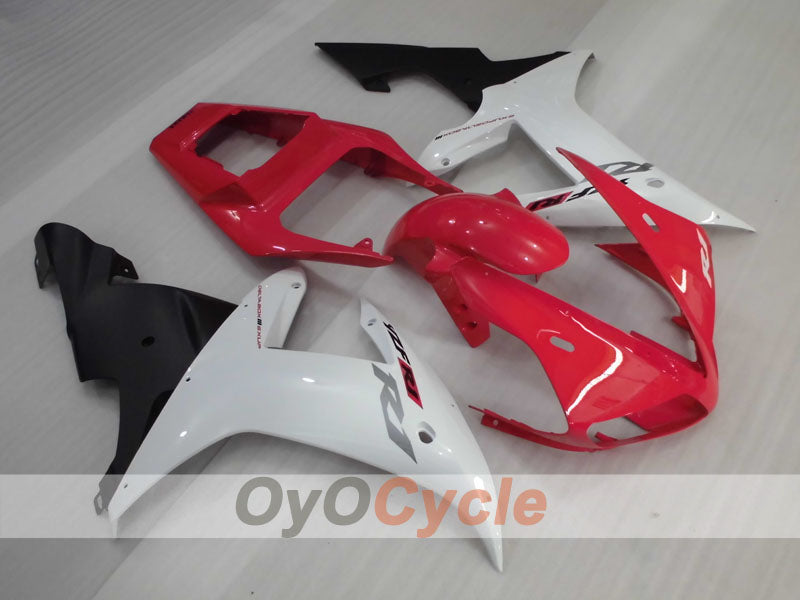 Verkleidungssatz für Einspritzmodelle der YZF-R1, Baujahr 02-03 - Rot, Weiß, Schwarz - Werksdesign #OYO87905752