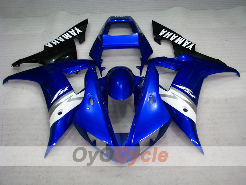Verkleidungssatz für Einspritzmodelle der YZF-R1, Baujahr 02-03 - Blau, Weiß, Schwarz - Werksdesign #OYO87905753 Zweitbild